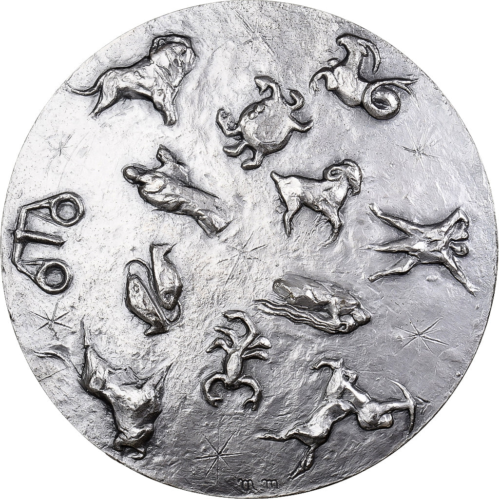 France, Medal, Loto, 1977, MDP, Silvered copper, Micheyl M., AU(55-58)