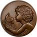França, medalha, faune, 1976, Bronze, Thenot, AU(55-58)