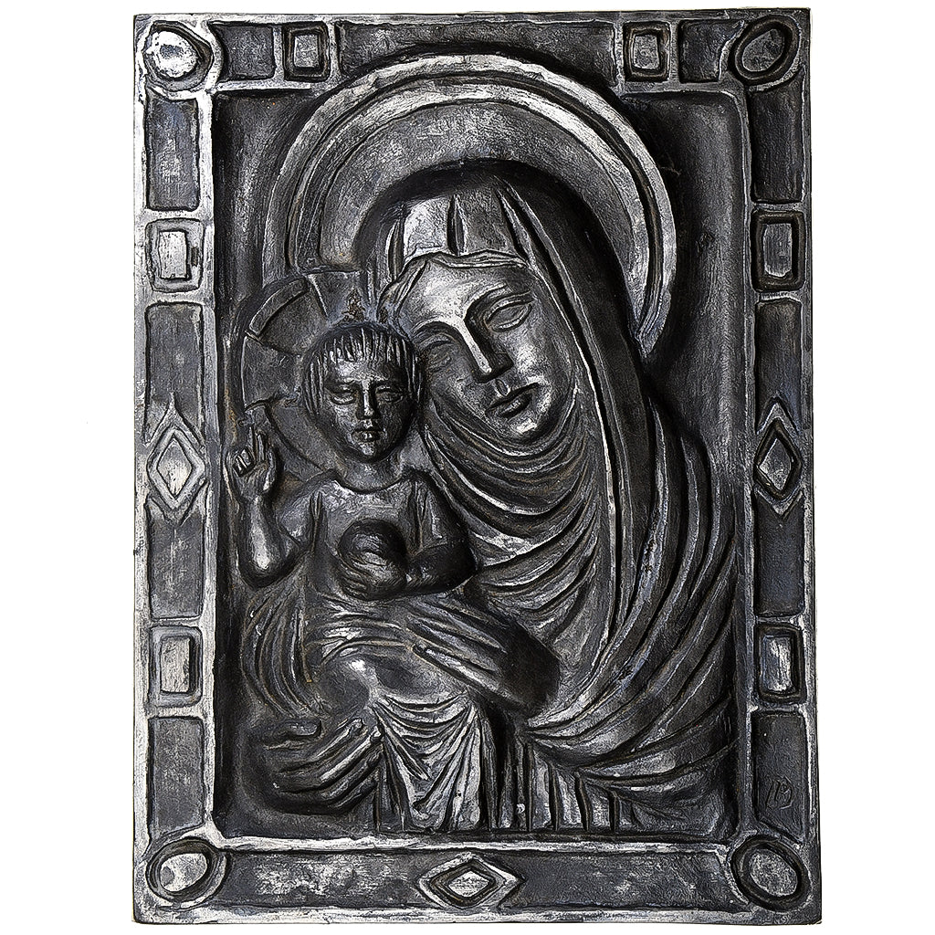 France, Medal, Madonna and Child, Tin, Piéchaud D., AU(55-58)