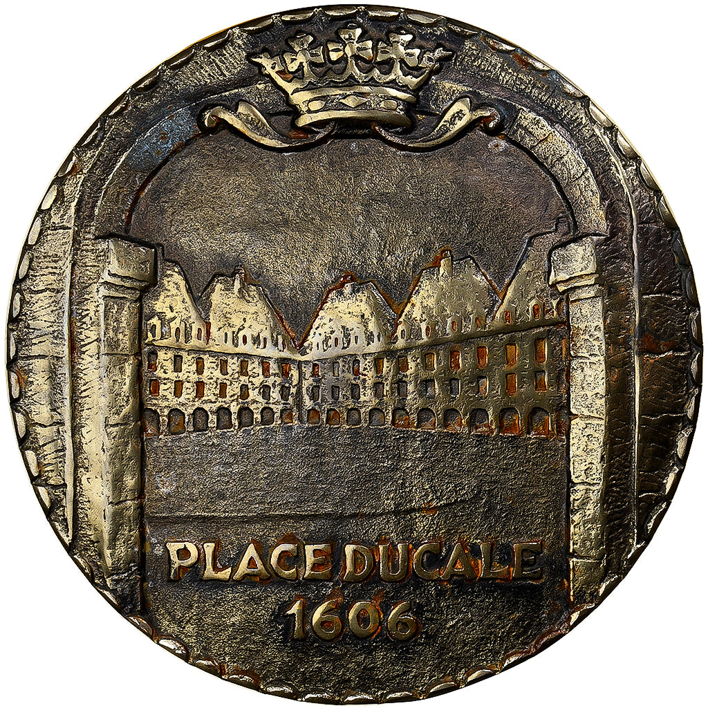 France, Médaille, Charleville-Mézières, Place Ducale, Bronze, TTB