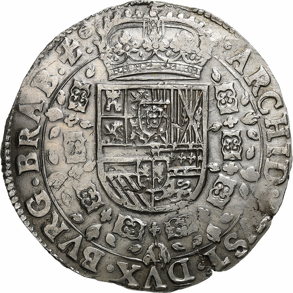 Duchy of Brabant, Philip IV, Patagon, 1629, Antwerp, Silver, AU(50-53)
