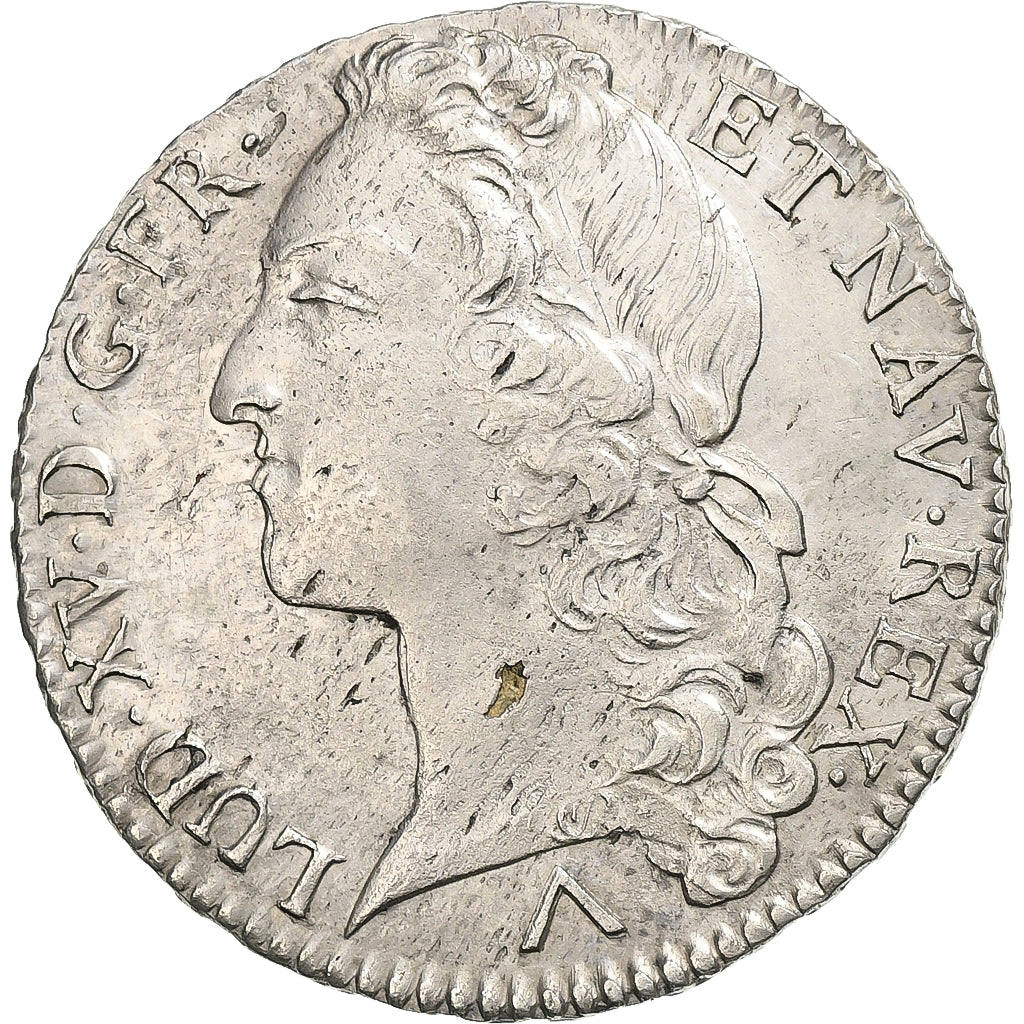 França, Louis XV, 1/2 Écu au bandeau, 1762, Lille, Prata, AU(55-58)