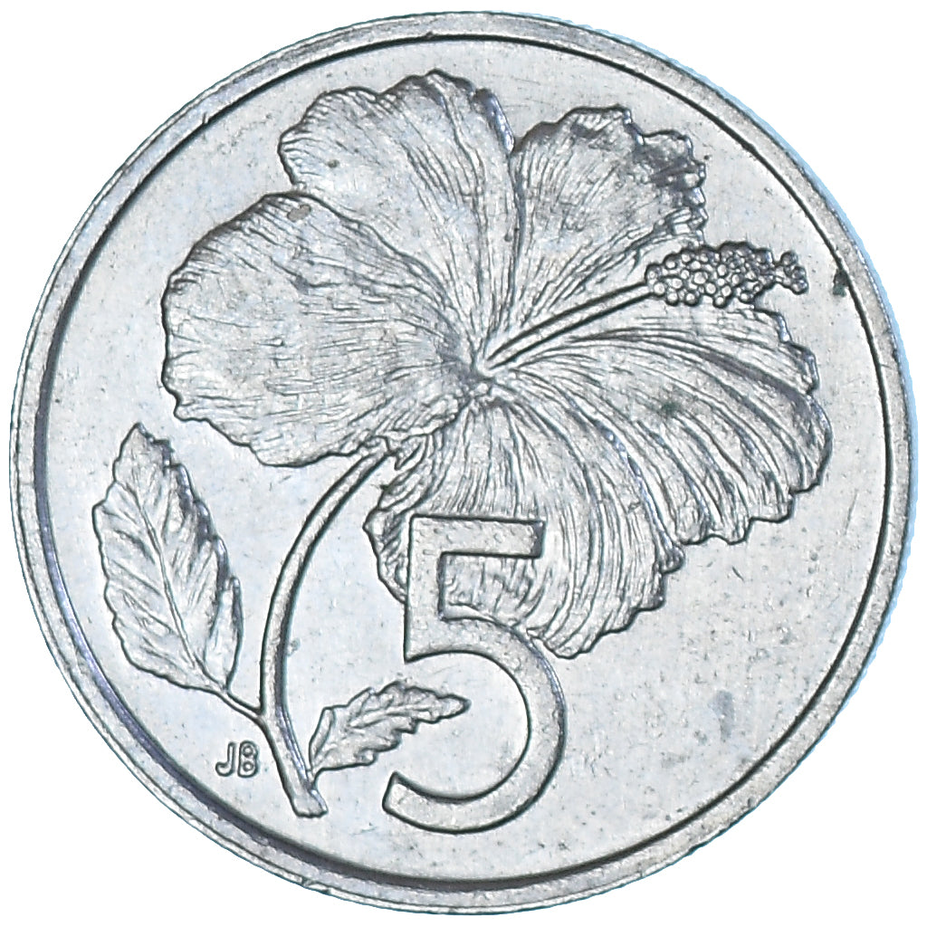 Coin, Cook Islands, 5 Cents, 1987