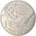 França, 10 Euro, Pays de la Loire, 2010, MDP, Prata, MS(64)