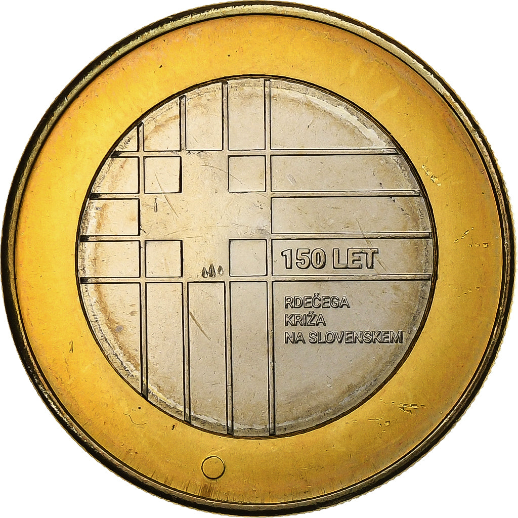 Slovenia, 3 Euro, Slovenian Red Cross, 2016, Rome, Bi-Metallic, MS(60-62)