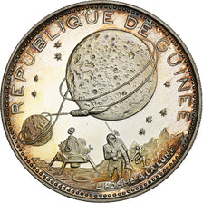 Guinea, 250 Francs, Moon Landing, 1969, Proof, Silver, MS(63)