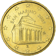 San Marino, 10 Centimes, 2007, Rome, Nordic gold, MS(63)