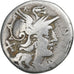 Iuventia, Denarius, 154 BC, Rome, Silver, F(12-15), Crawford:202/1a