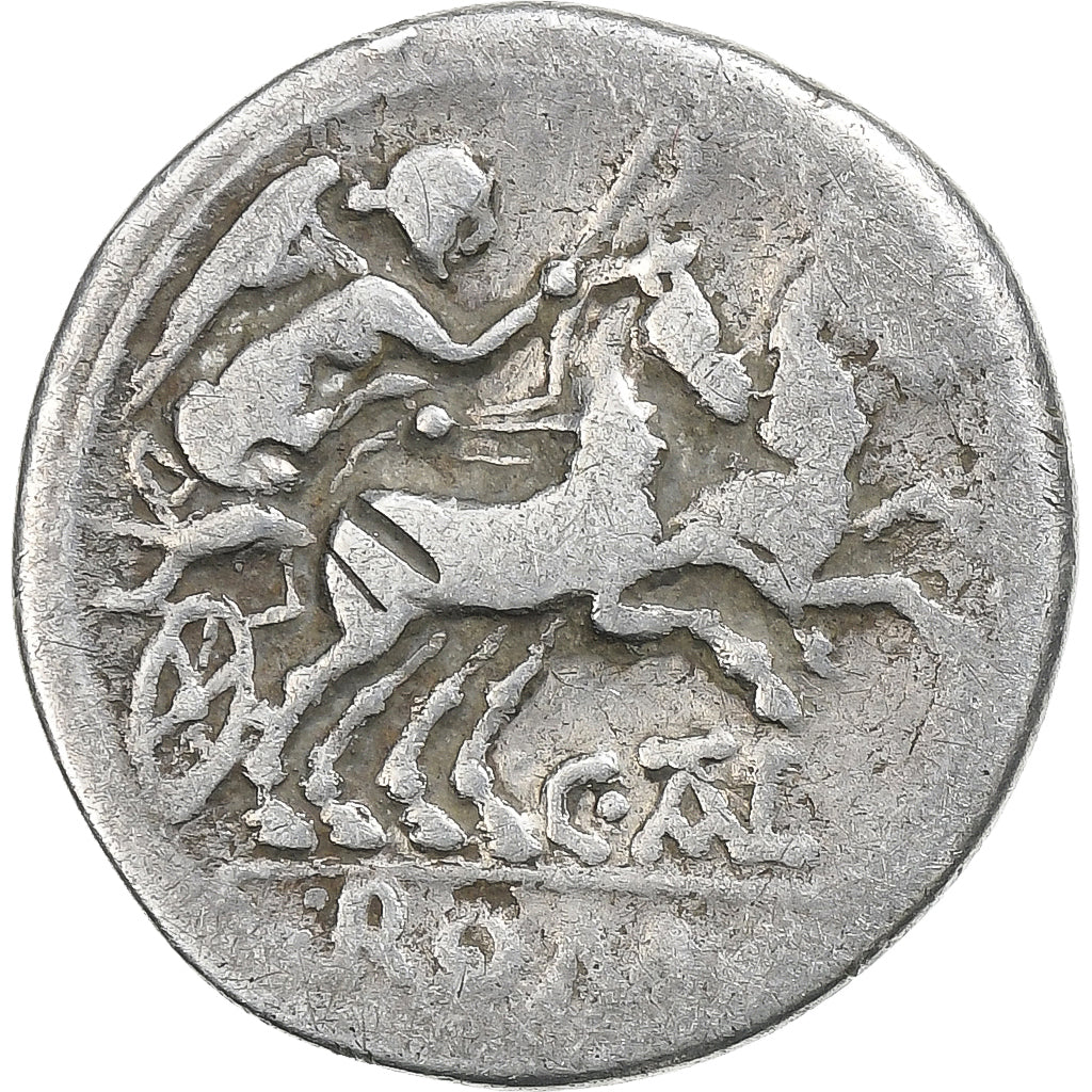 Iuventia, Denarius, 154 BC, Rome, Silver, F(12-15), Crawford:202/1a