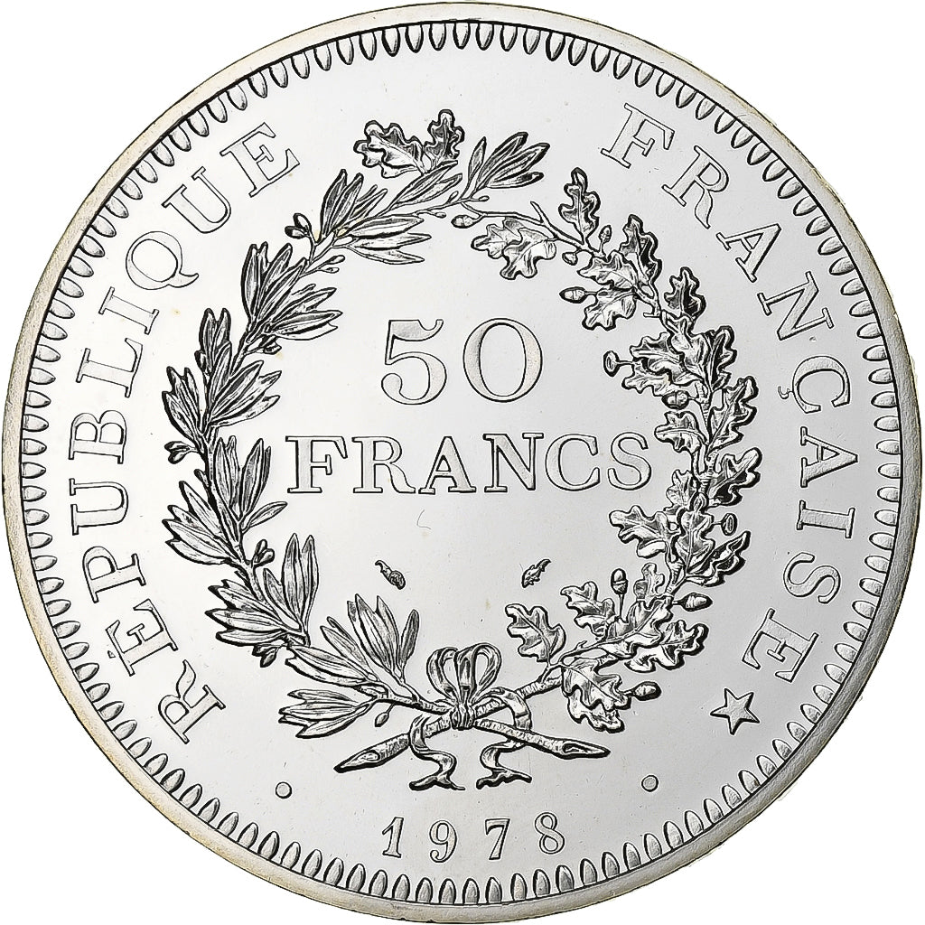 France, 50 Francs, Hercule, 1978, MDP, série FDC, Silver, MS(65-70)