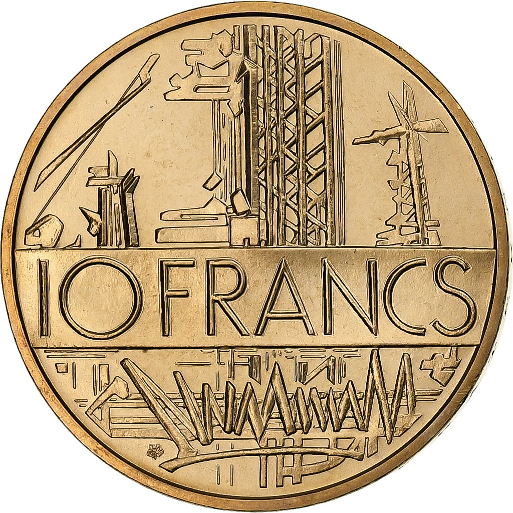 Frankreich, 10 Francs, Mathieu, 1978, MDP, série FDC, Cupro-aluminium-nickel