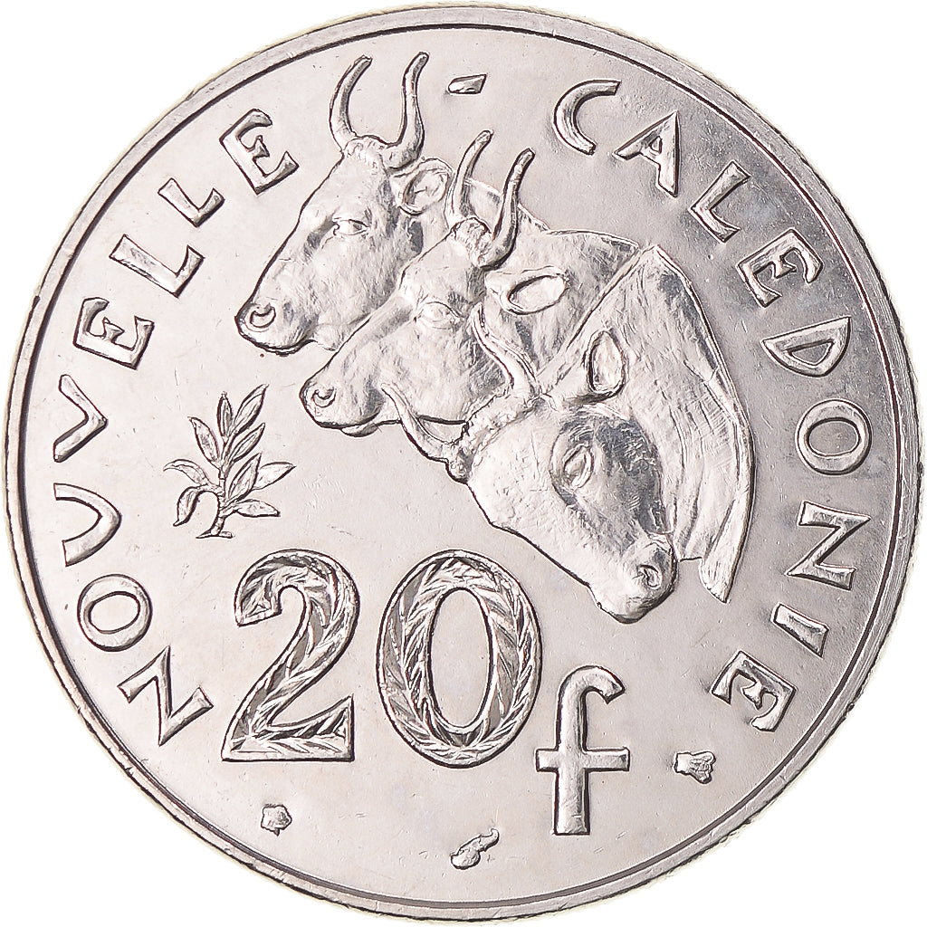 Munten, Nieuw -Caledonië, 20 Francs, 1999