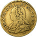 France, Louis XV, 1/2 Louis d'or aux lunettes, 1726, Lille, Gold, VF(20-25)