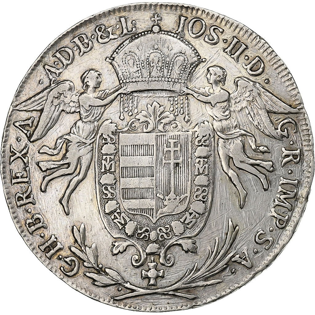 Hungary, Joseph II, 1/2 Thaler, 1789, Vienna, Silver, VF(20-25), KM:399