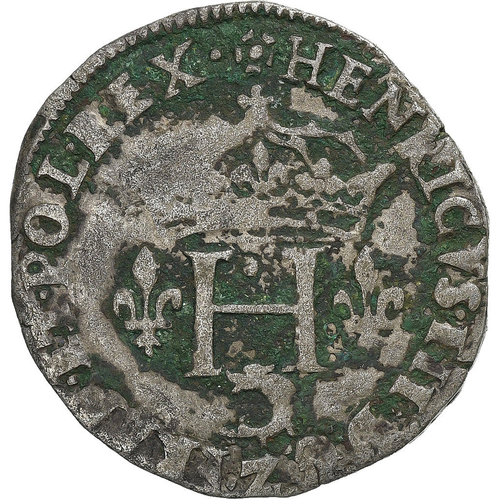 Francia, Henri III, Double sol parisis du Dauphiné, 1579, Grenoble, Biglione