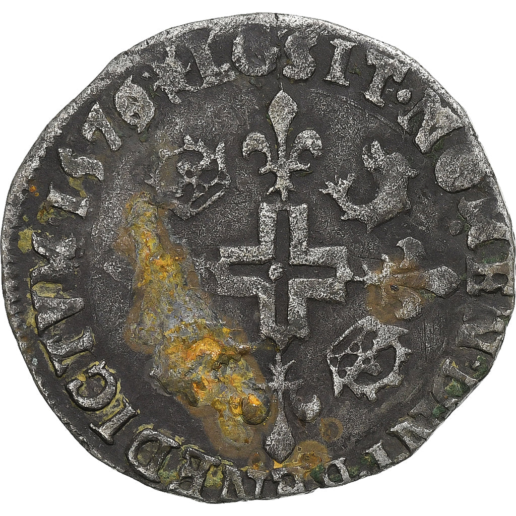 Francia, Henri III, Double sol parisis du Dauphiné, 1579, Grenoble, Biglione