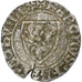 France, Charles VI, Blanc Guénar, 1380-1422, Billon, VF(20-25), Duplessy:377