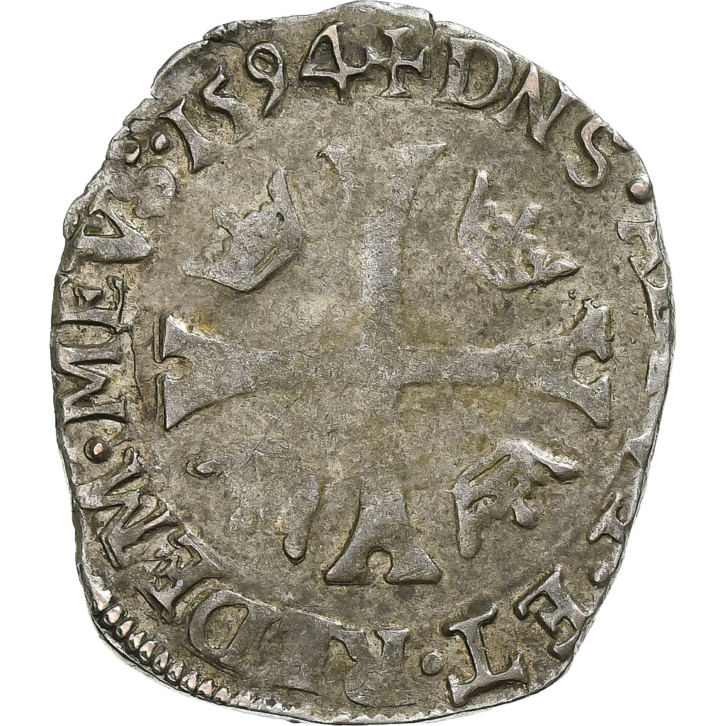 Fürstentum Dombes, Henri II de Bourbon-Montpensier, Douzain aux deux H, 1594