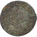 France, Louis XIII, Double Tournois, 1613, Nantes, Cuivre, TB+, CGKL:378