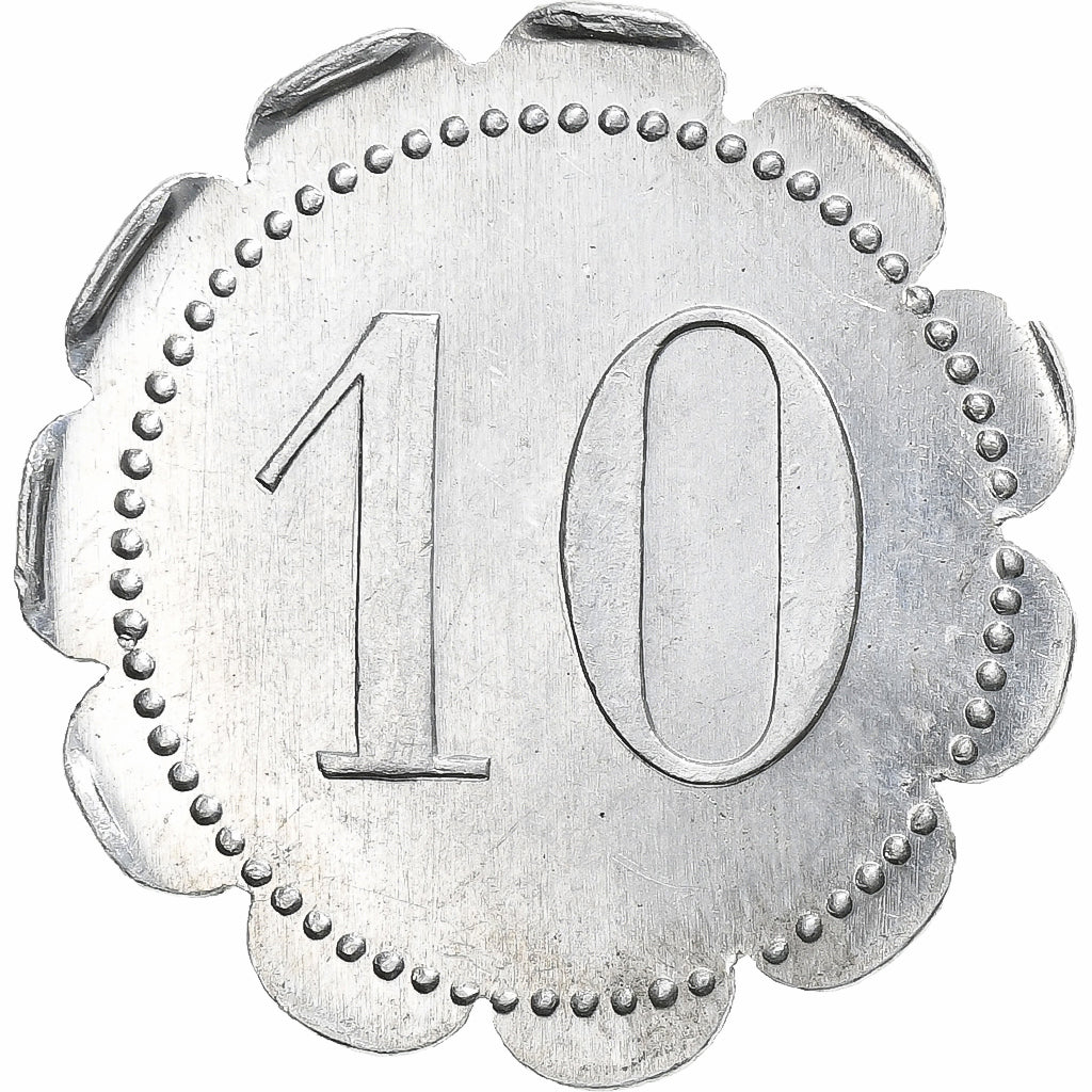 França, 171e Régiment d'Infanterie, 10 Centimes, AU(55-58), Alumínio