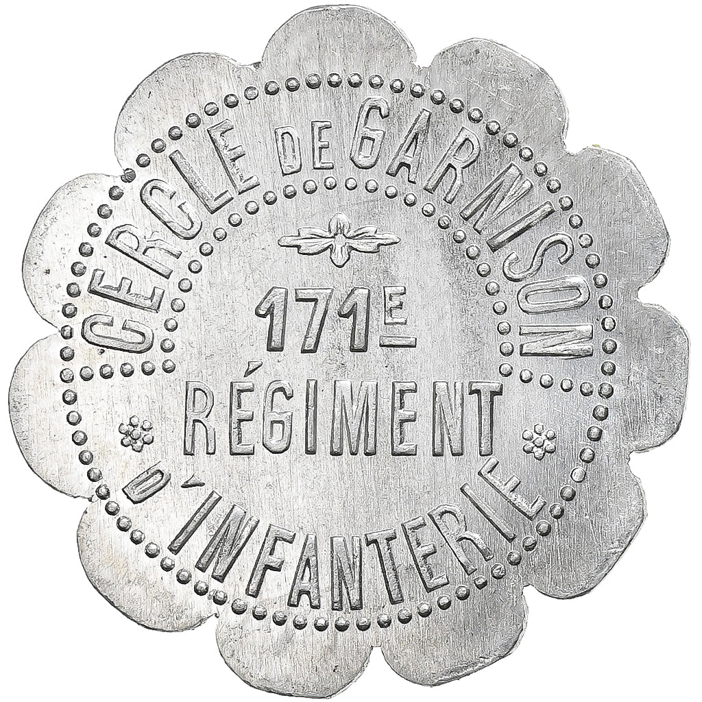Francia, 171e Régiment d'Infanterie, 10 Centimes, SPL-, Alluminio