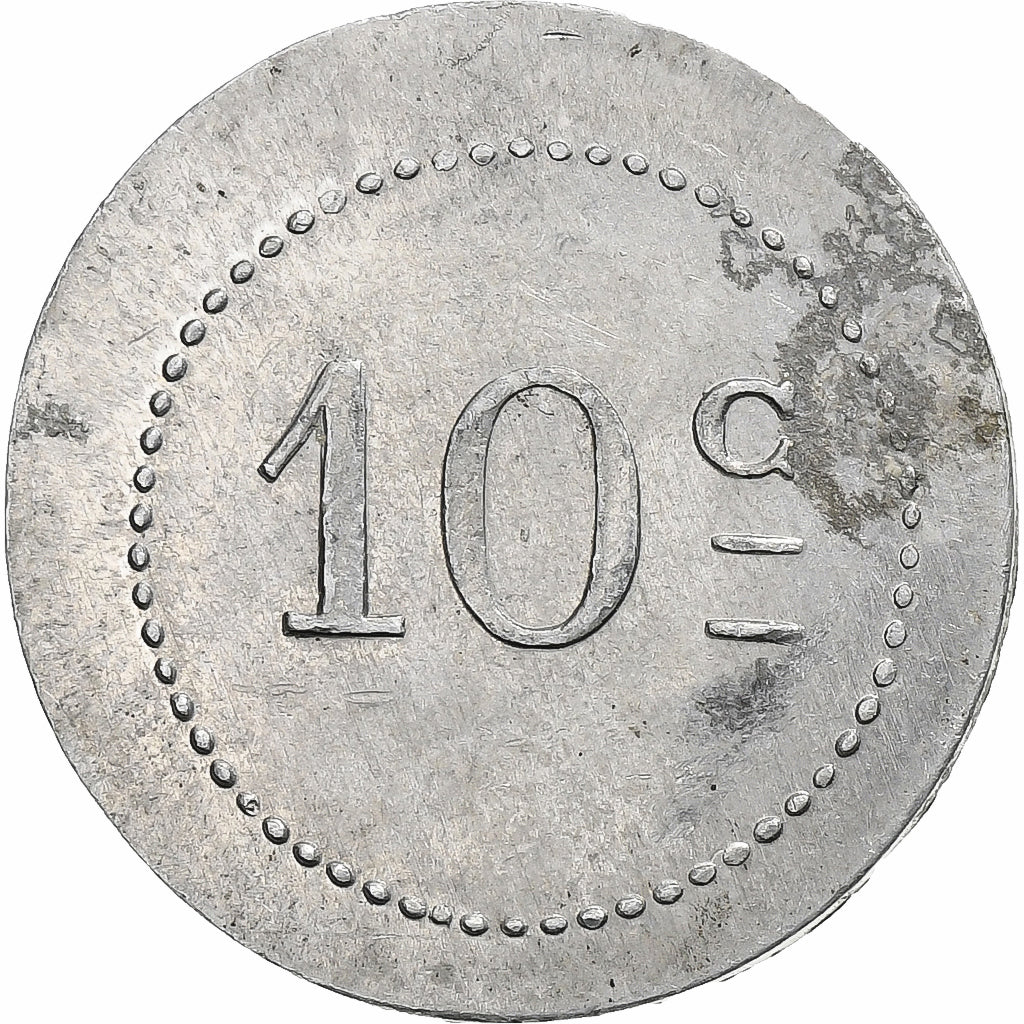 France, Bourg-en-Bresse, 10 Centimes, TTB+, Aluminium