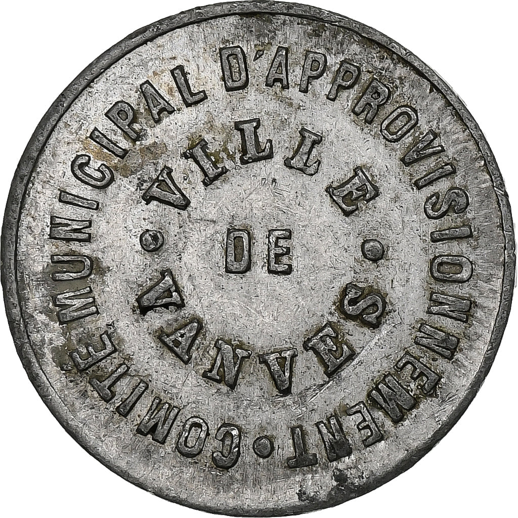 Francja, Ville de Vanves, 10 Centimes, EF(40-45), Aluminium