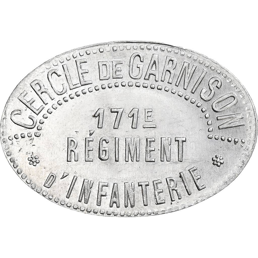 France, 171e Régiment d'Infanterie, 1 Franc, SUP, Aluminium