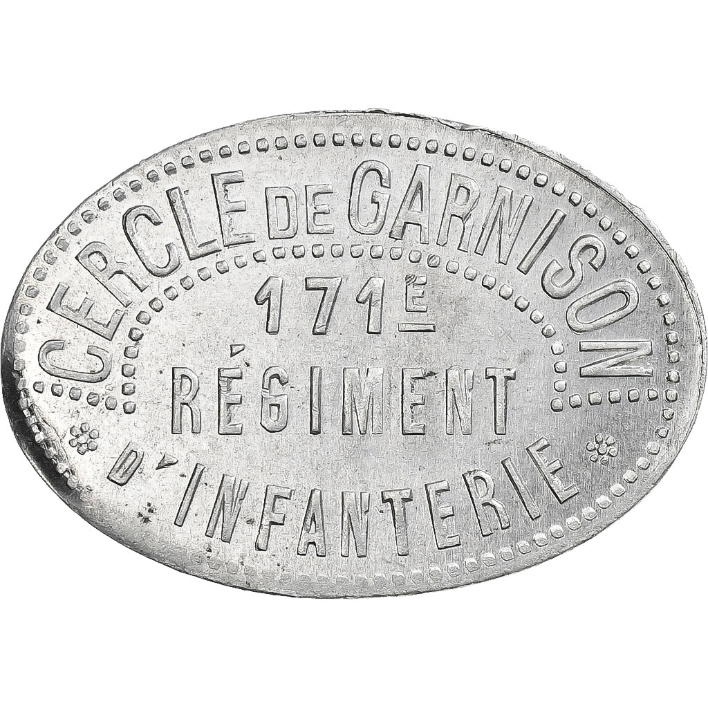 Francia, 171e Régiment d'Infanterie, 1 Franc, SPL-, Alluminio