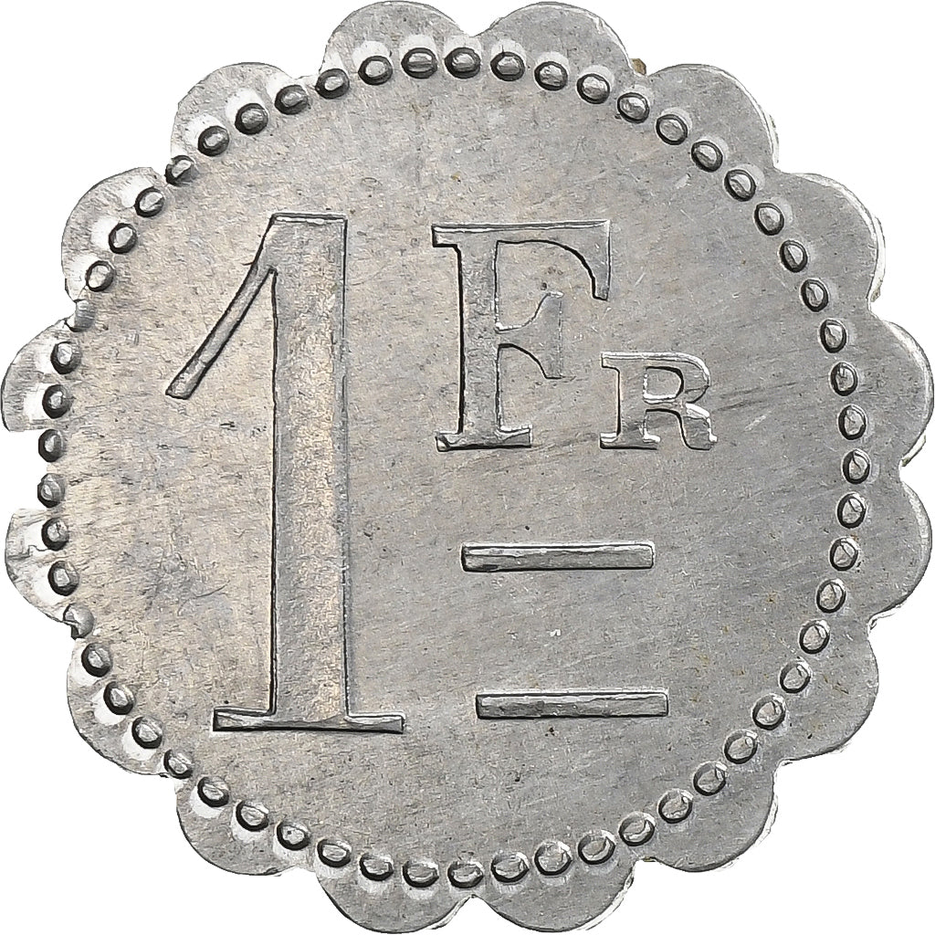Frankreich, Coopérative Cuirassé Bretagne, 1 Franc, VZ, Aluminium