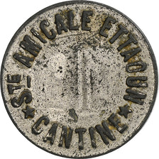 Tunisia, Société amicale Ettaoun, 1 Franc, EF(40-45), Aluminium
