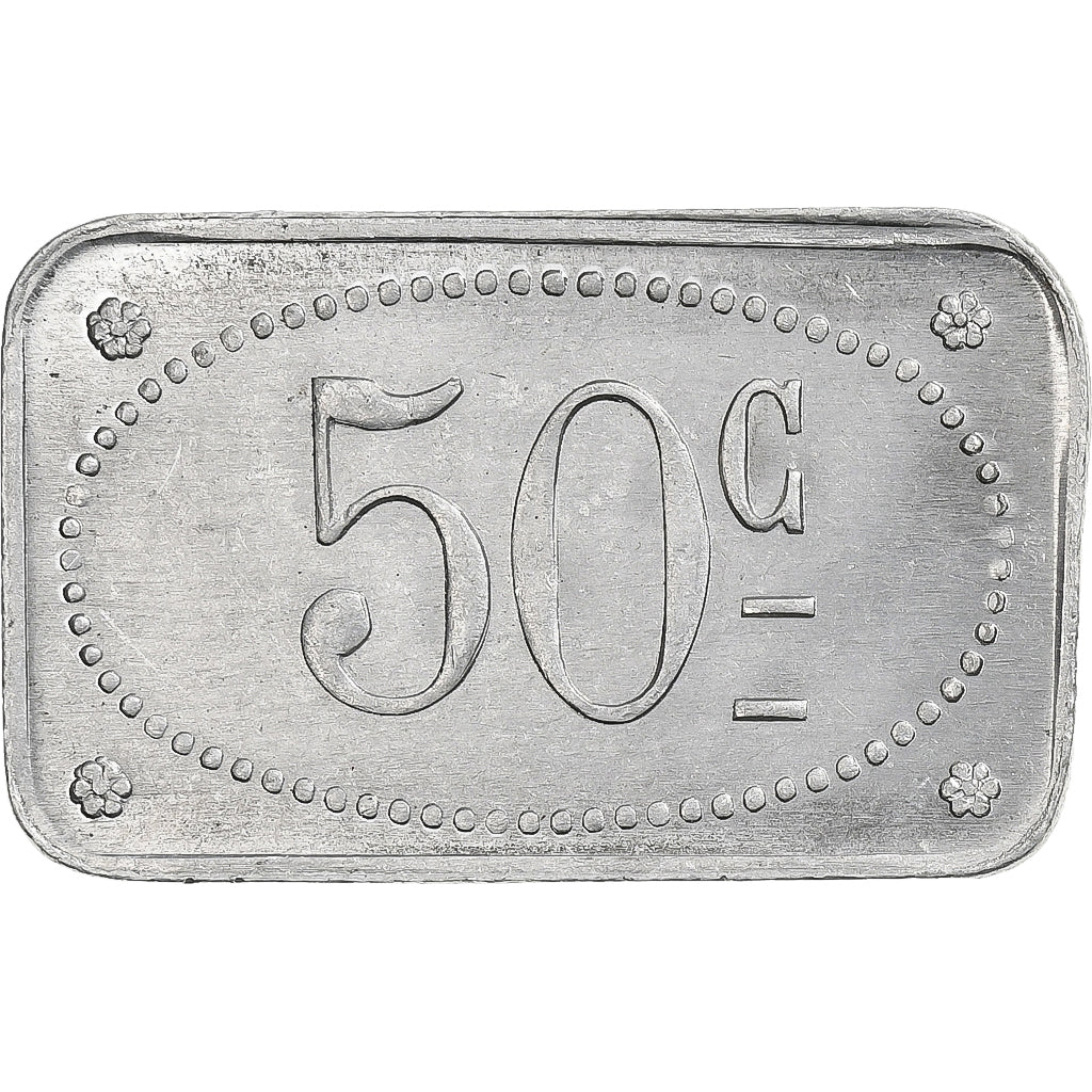 France, 171e Régiment d'Infanterie, 50 Centimes, AU(55-58), Aluminium