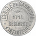 France, 171e Régiment d'Infanterie, 5 Centimes, AU(55-58), Aluminium