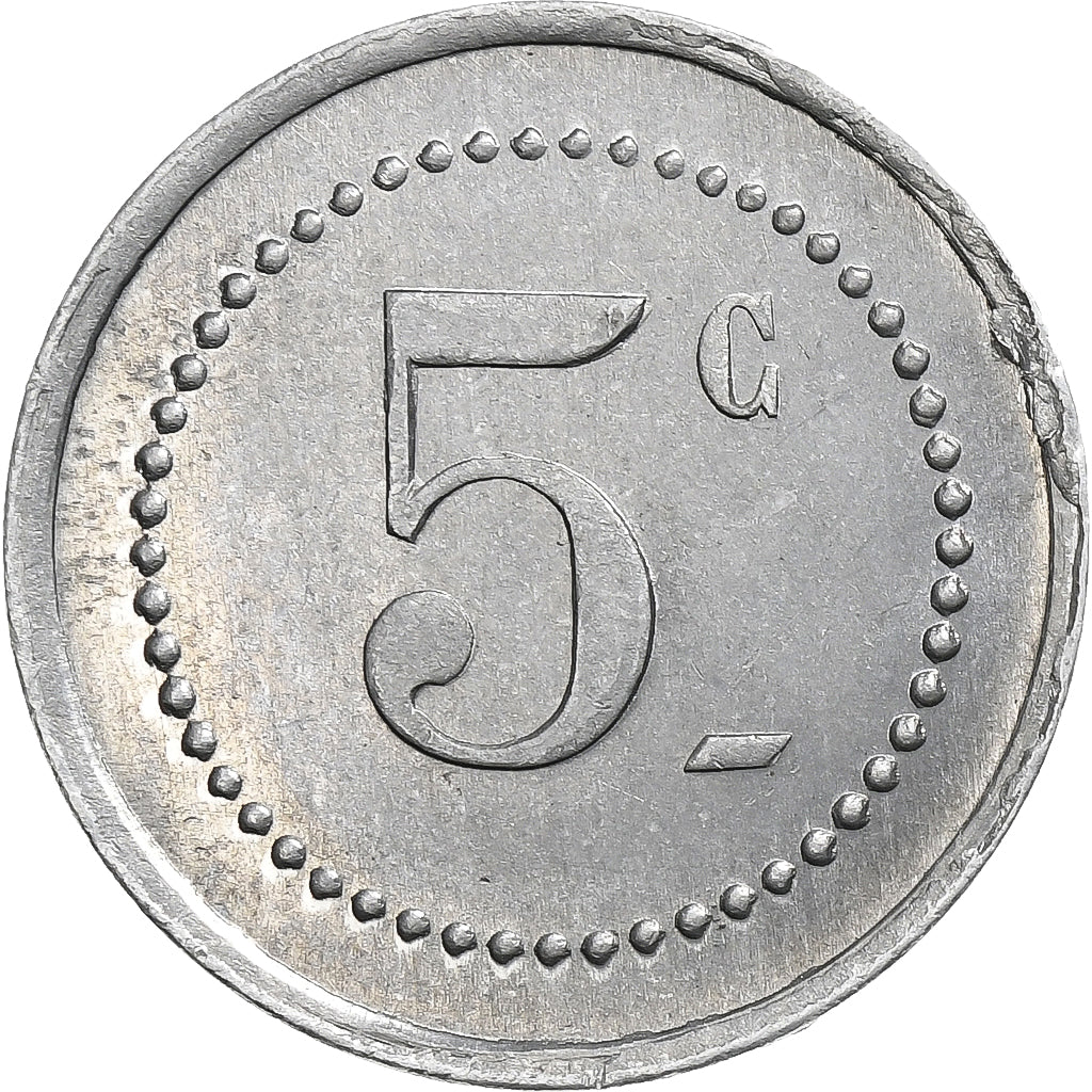 France, 171e Régiment d'Infanterie, 5 Centimes, AU(55-58), Aluminium