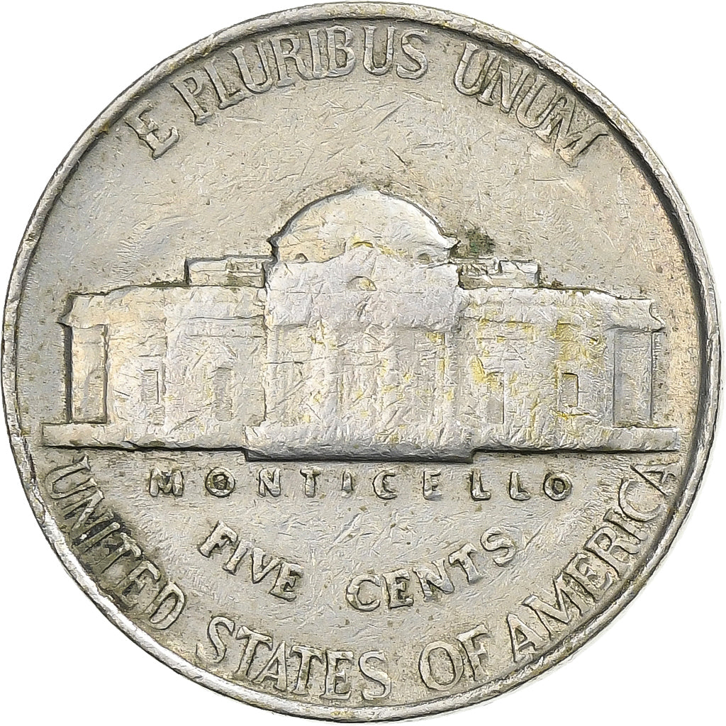 USA, 5 Cents, Jefferson, 1939, Philadelphia, Miedź-Nikiel, VF(30-35)