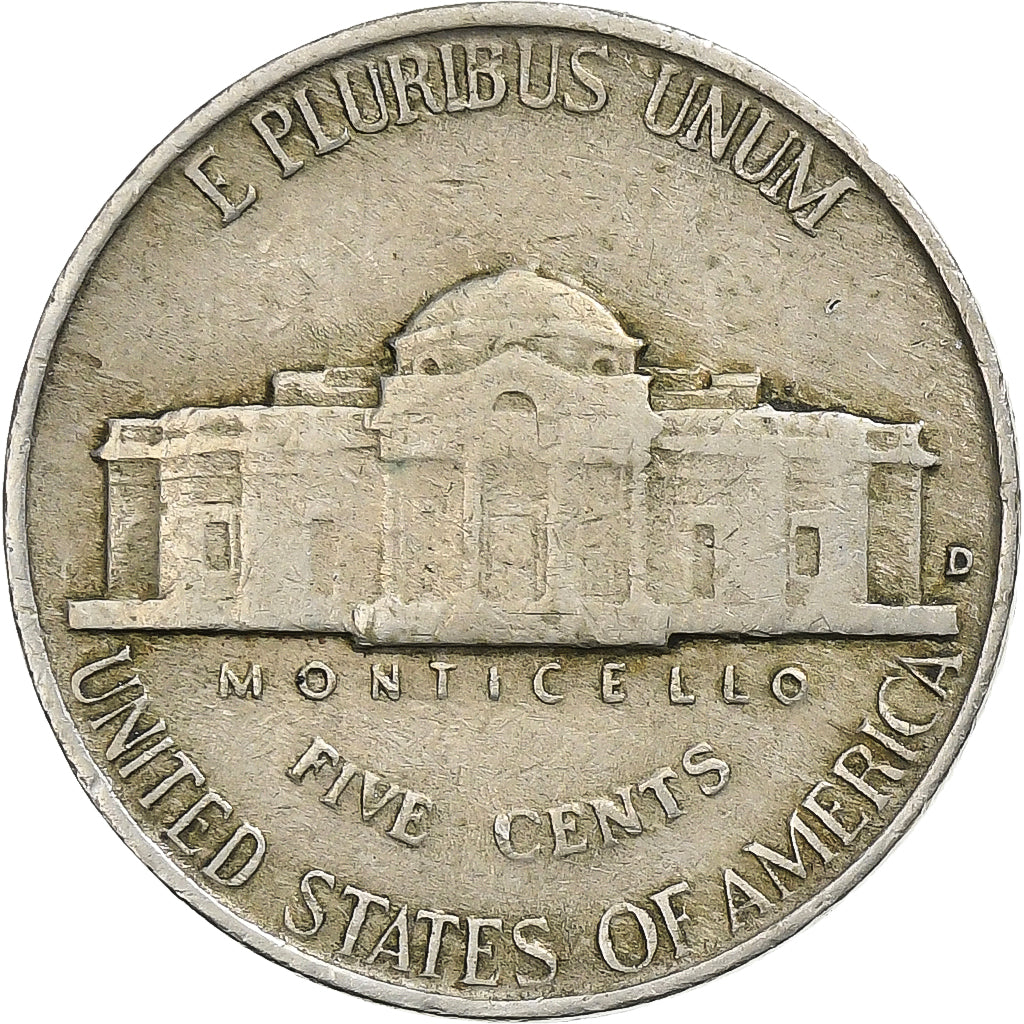 Verenigde Staten, 5 Cents, Jefferson, 1940, Denver, Cupro-nikkel, FR