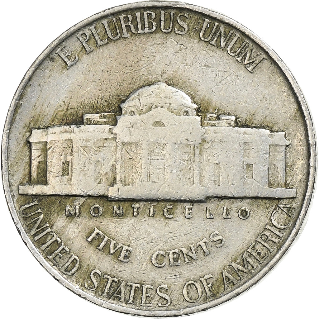 Estados Unidos, 5 Cents, Jefferson, 1941, Philadelphia, Cobre - níquel, BC+