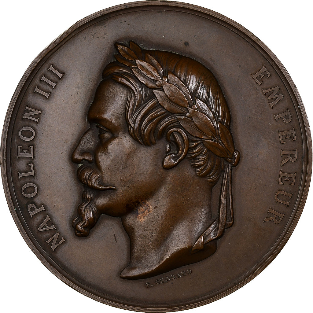 Francia, medaglia, Napoléon III, Consécration de l'Église St-Bernard, 1861