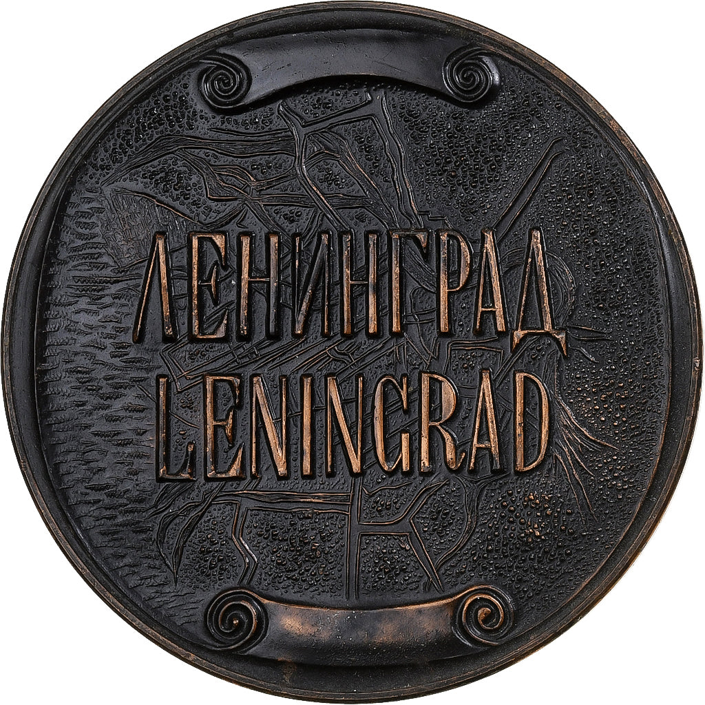 Soviet Union, medalha, Leningrad, touristic city, Cobre-Latão, AU(55-58)