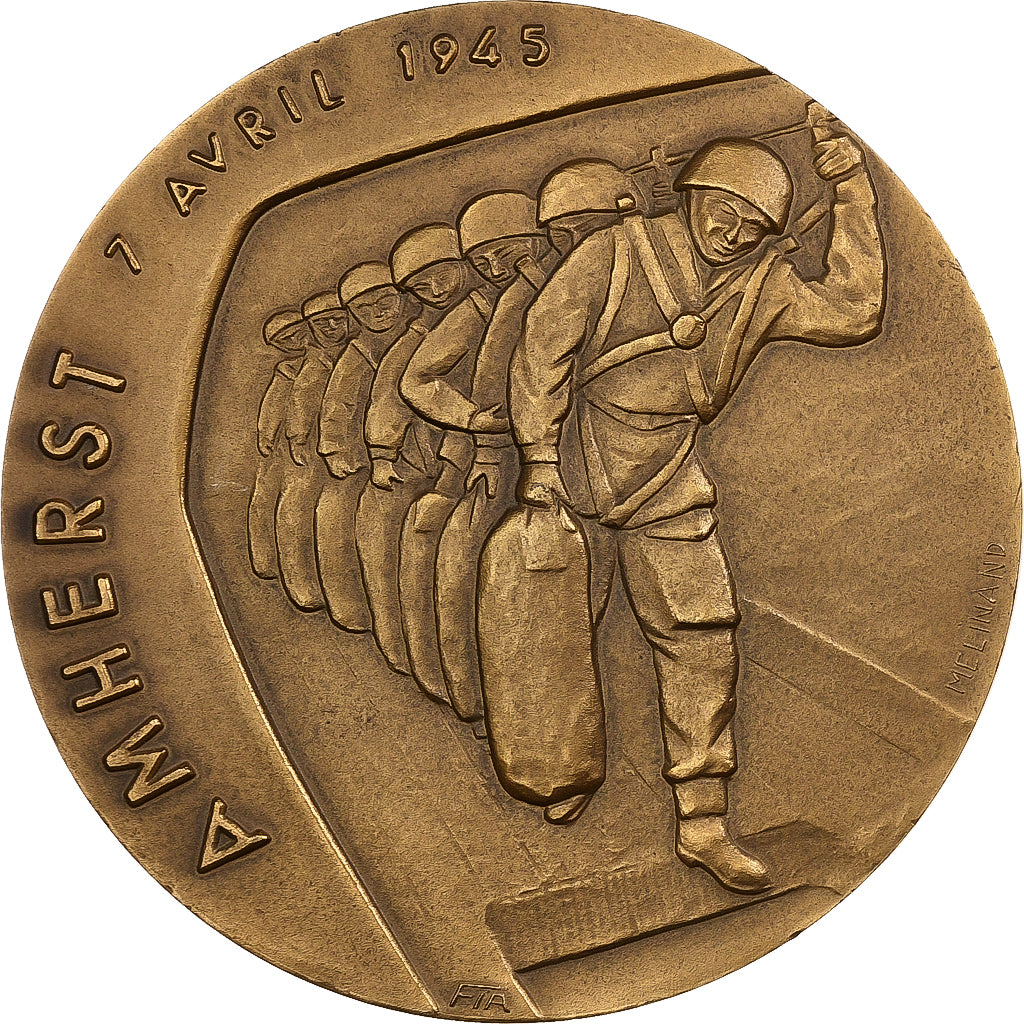 Frankreich, Medaille, SAS, Amherst, Bronze Florentin, VZ