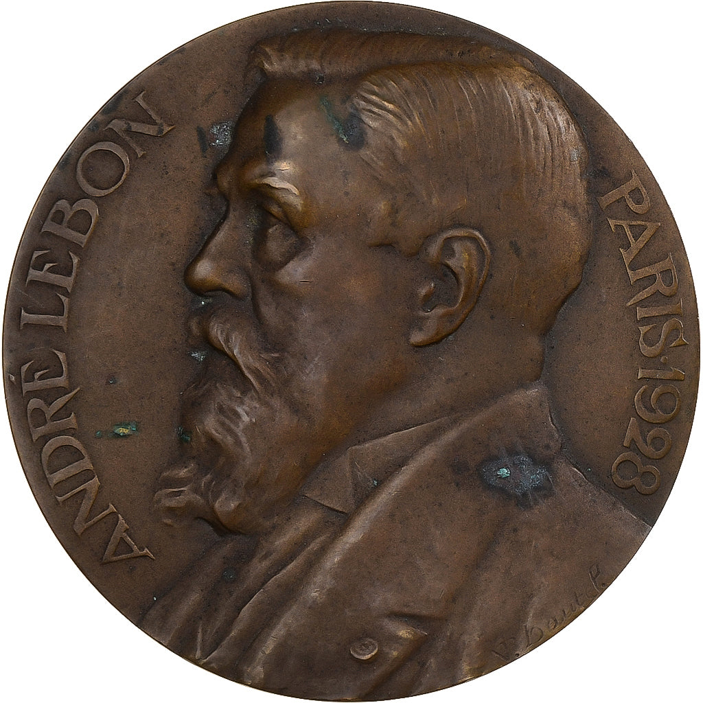 França, medalha, André Lebon, Crédit foncier d’Algérie, Bronze, Dautel