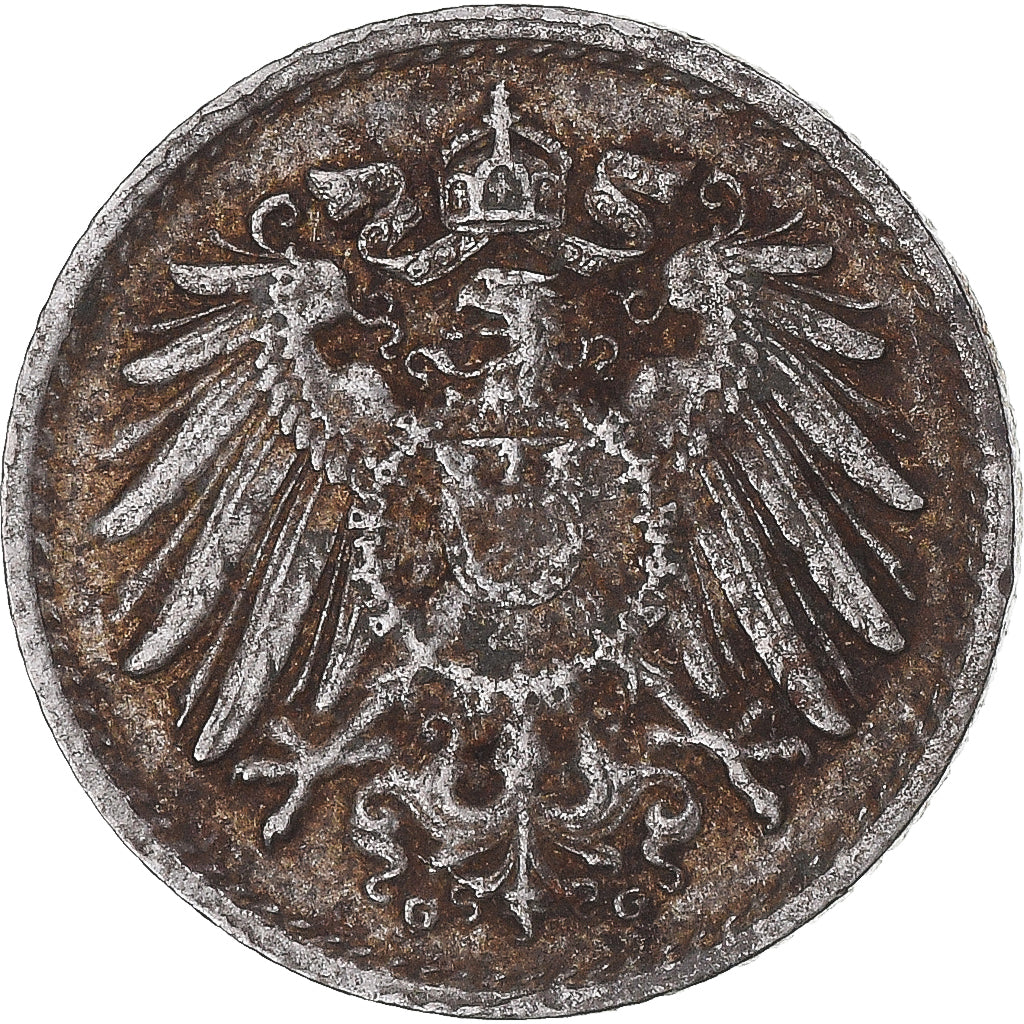 Moneta, Niemcy, 5 Pfennig, 1915
