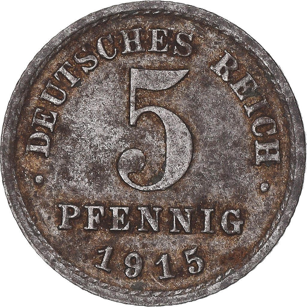 Moneta, Niemcy, 5 Pfennig, 1915