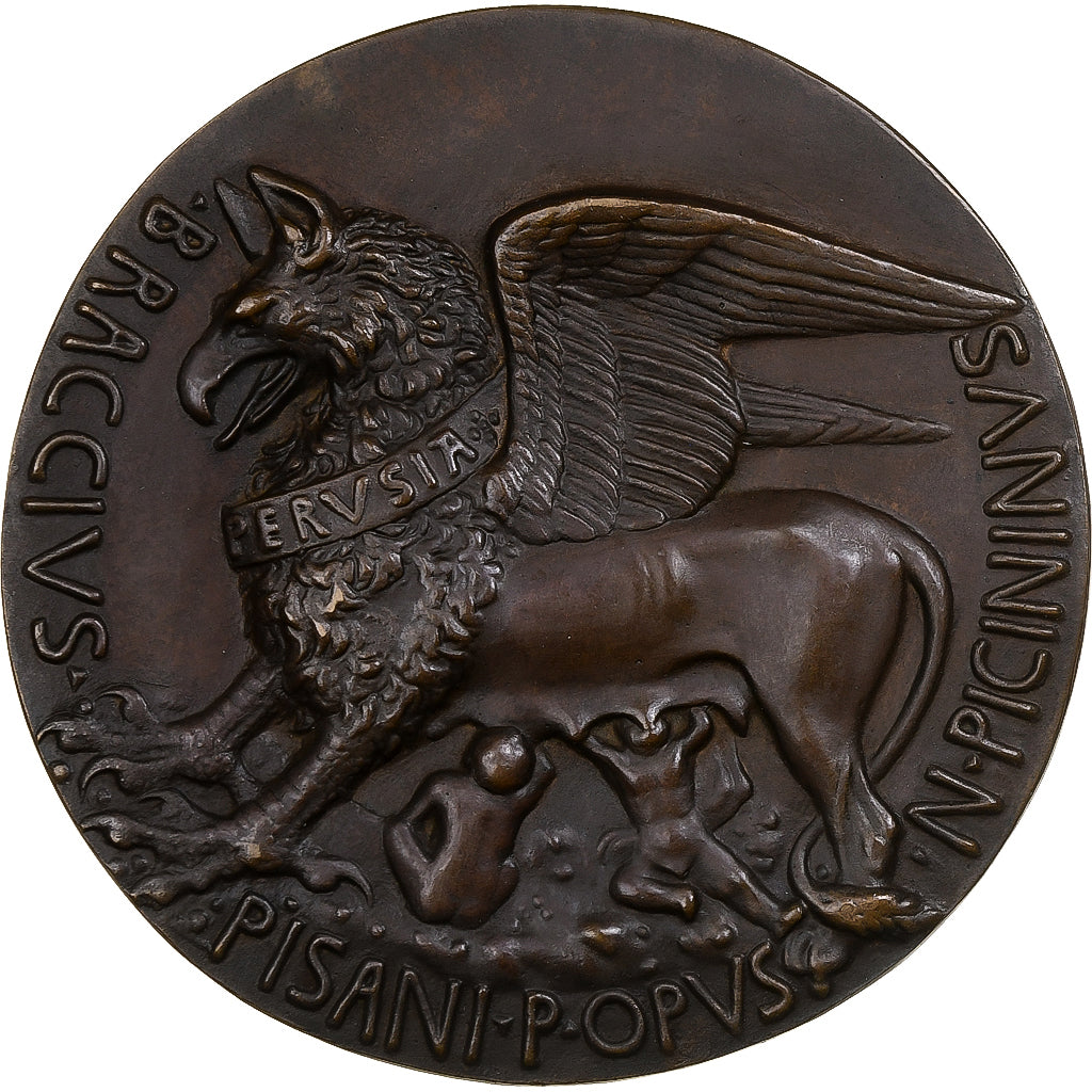 Italie, Médaille, Niccolò Piccinino, condottiere, Bronze, SUP, Pisanello