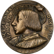 France, Médaille, Henri II, Duc d'Orléans, 1535, Bronze, SUP