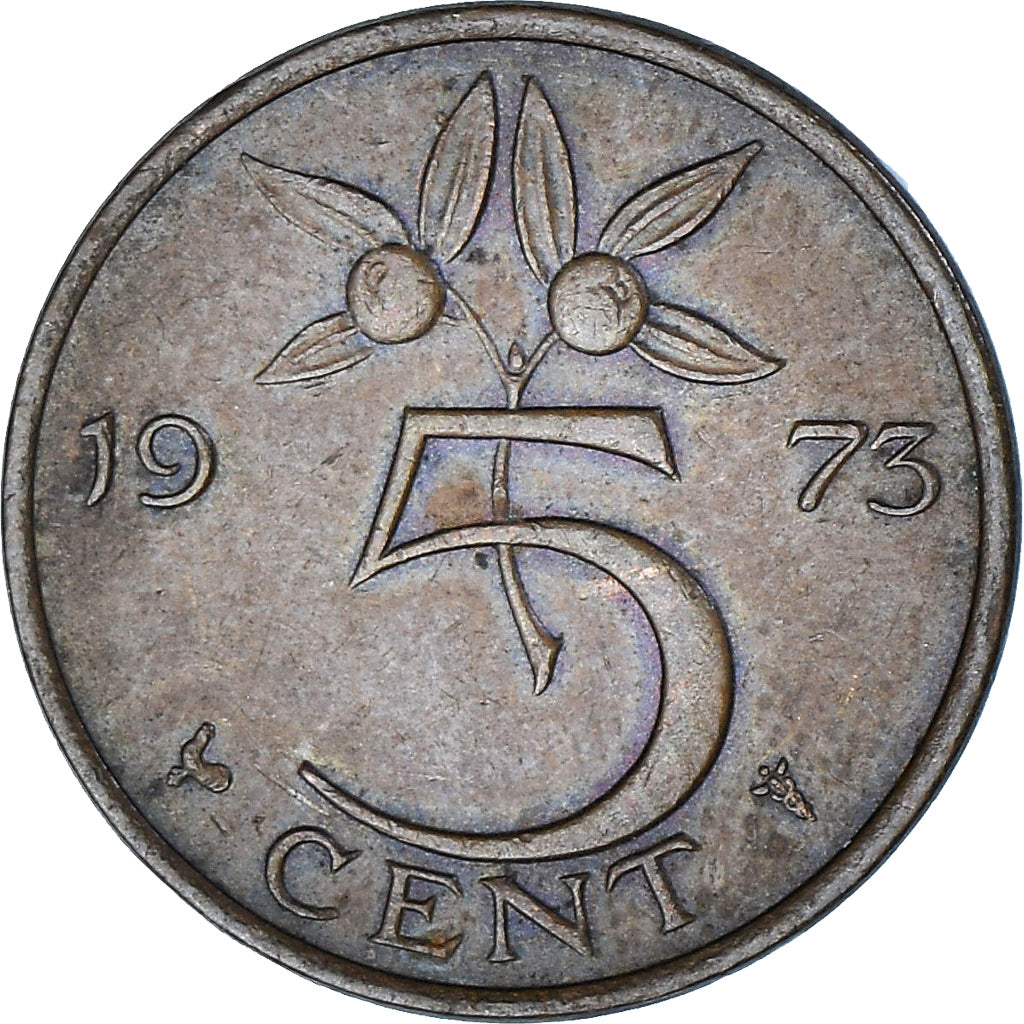 Países Baixos, 5 Cents, 1973