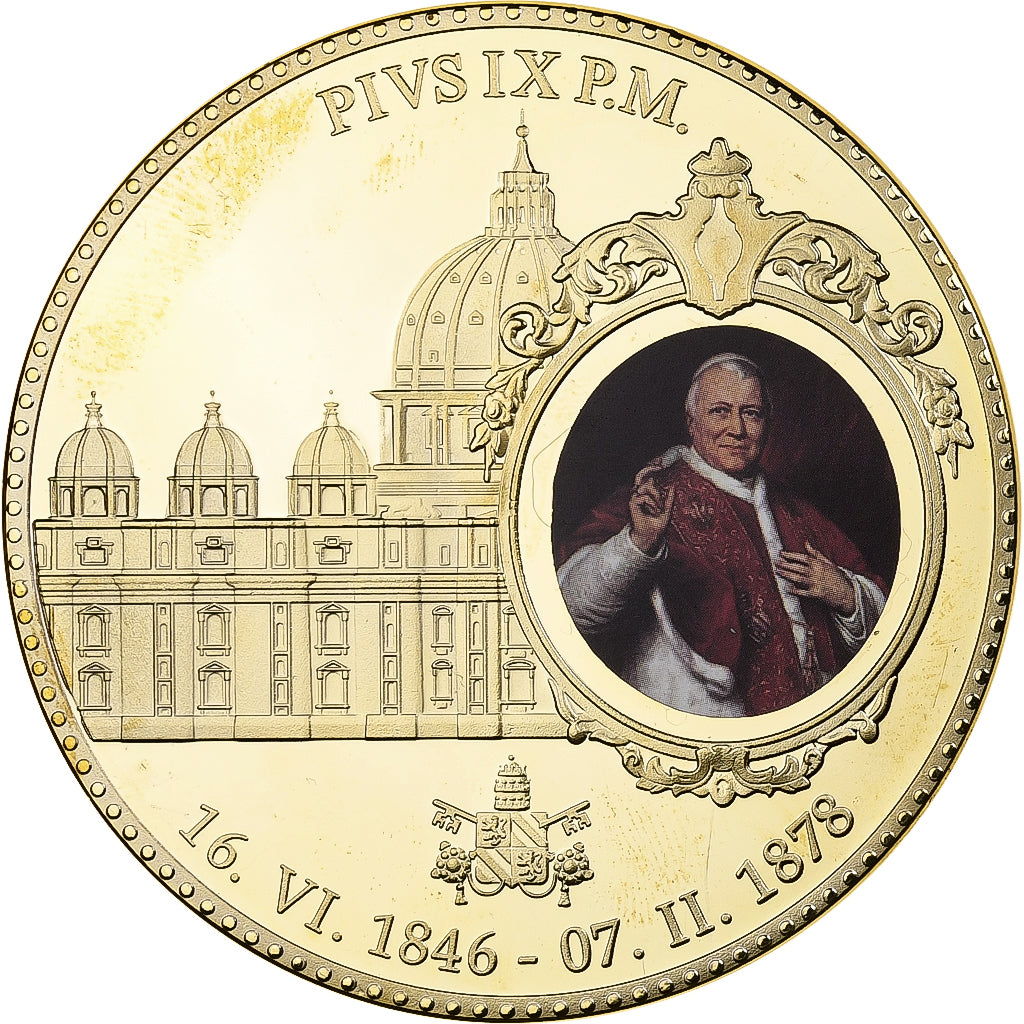 Vatican, Médaille, Pie IX, 2011, Cuivre doré, SPL, BE, Colorée