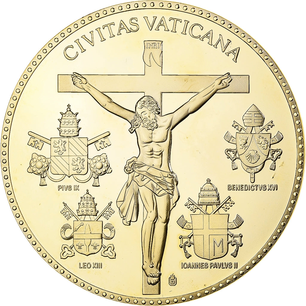 Vatican, Médaille, Pie IX, 2011, Cuivre doré, SPL, BE, Colorée