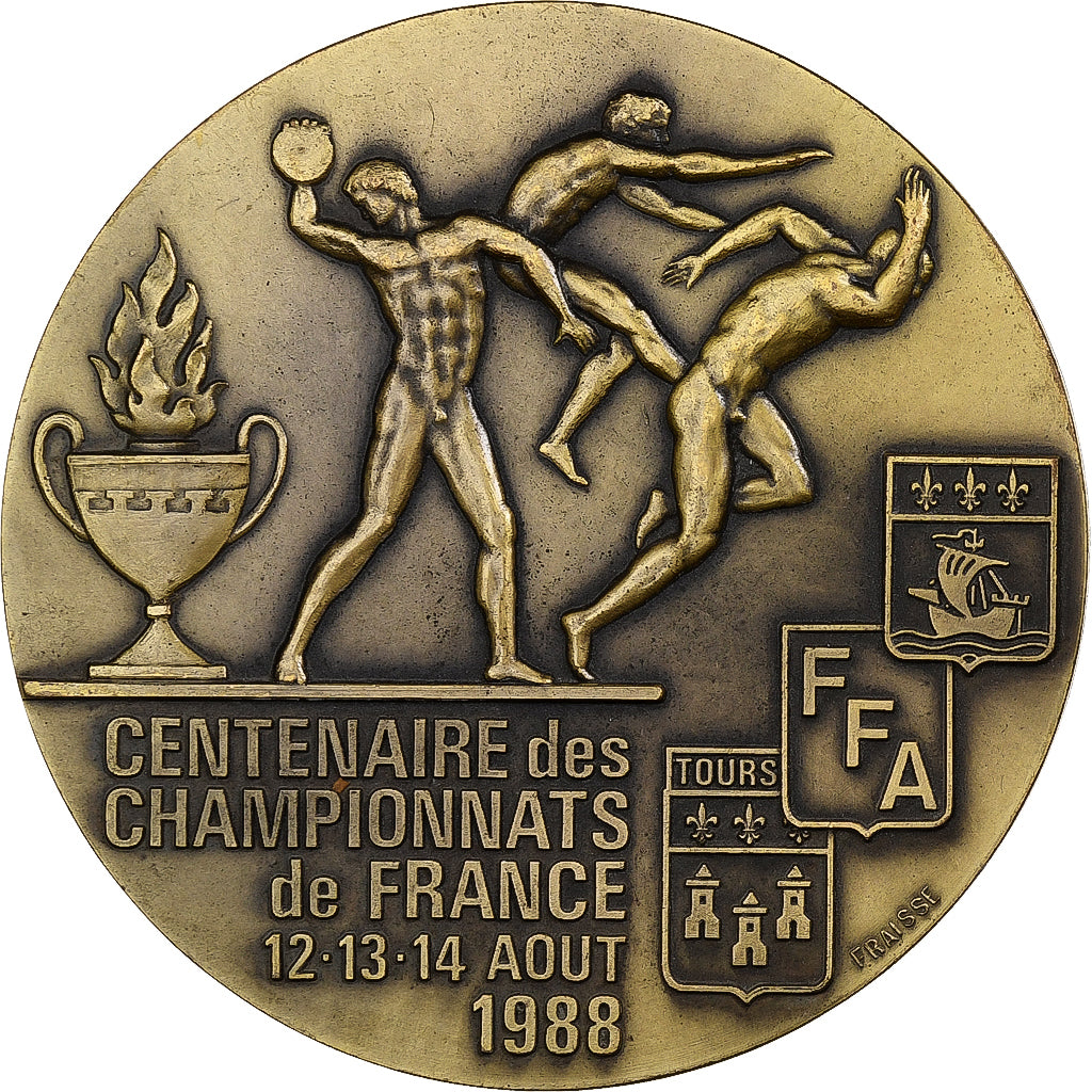 Francia, medaglia, 100 ans, championnats de France, 1988, Bronzo, Fraisse, SPL-