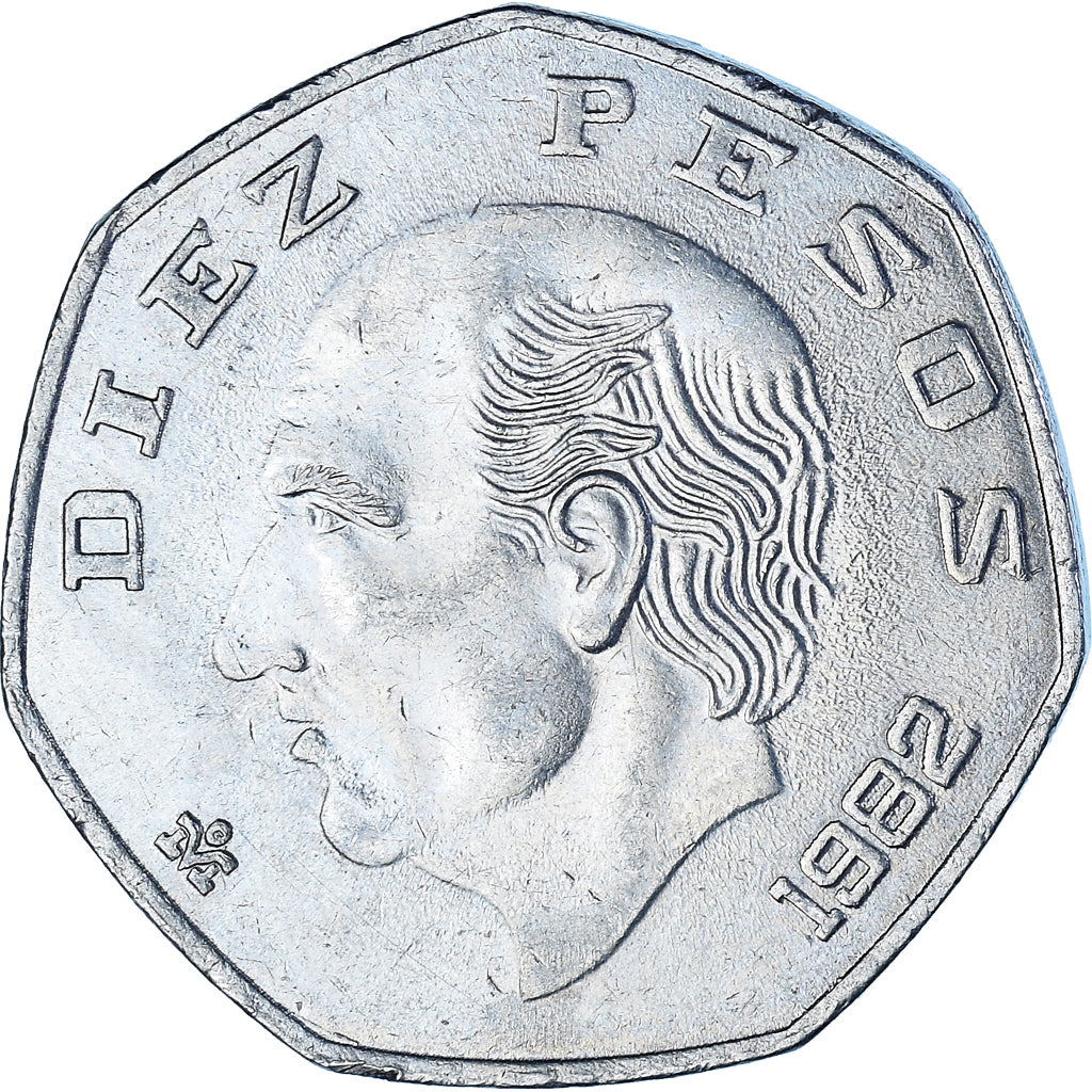 Coin, Mexico, 10 Pesos, 1982